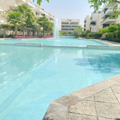 apartments in lakeview residence new cairo overlooking greenery and lake