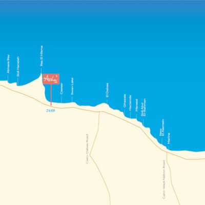 location of azha north coast ras el hikma