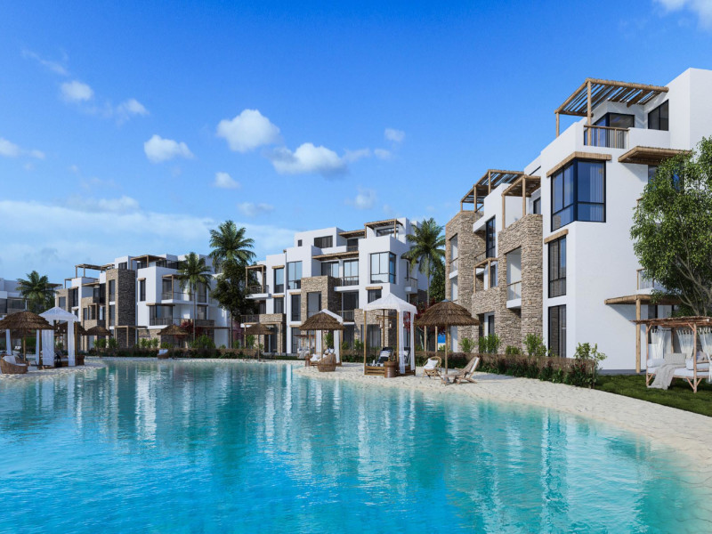 chalets direct on lagoon